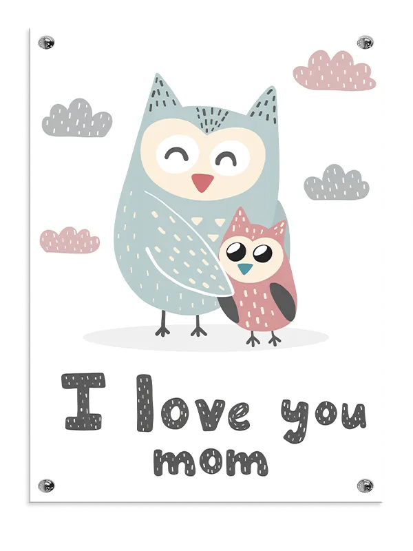 Gentle Owl Love Quote Plakat
