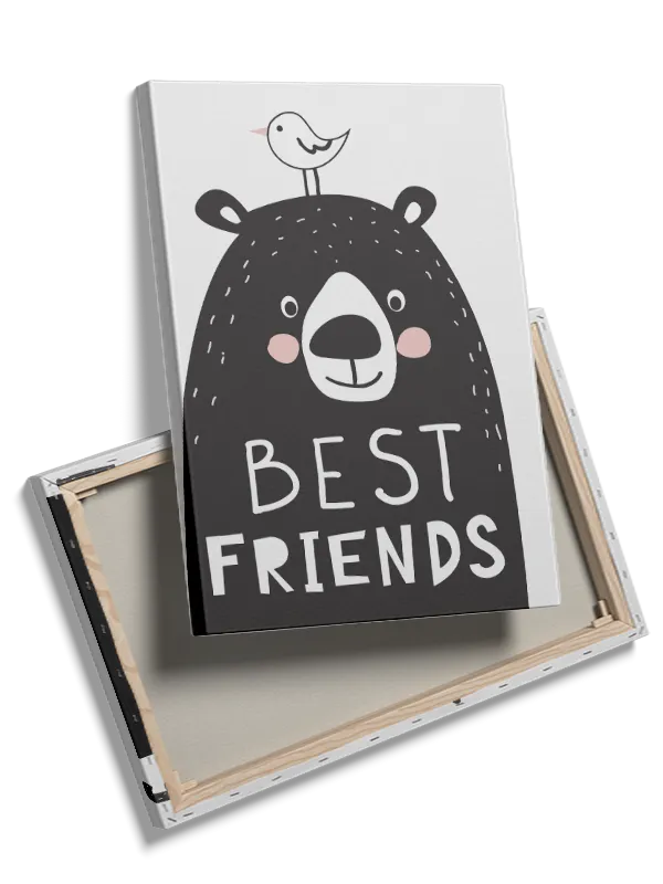 Happy Bear Best Friends Plakat