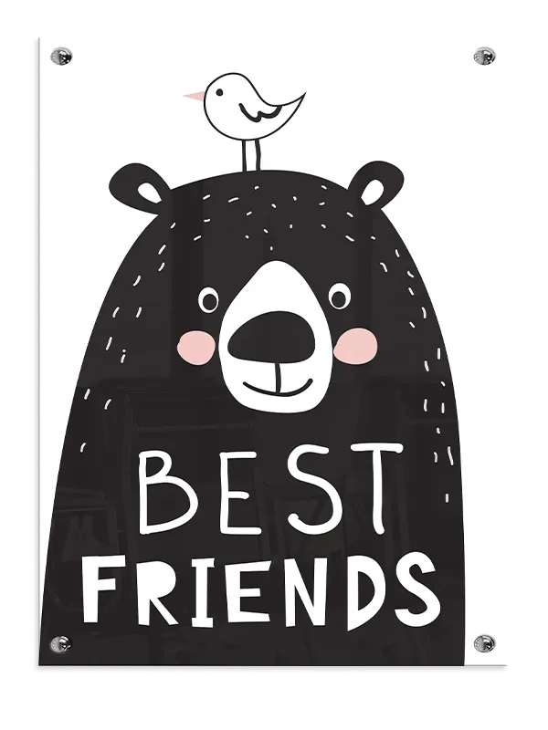 Happy Bear Best Friends Plakat