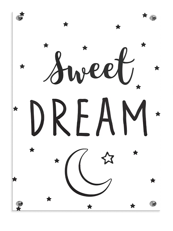 Sweet Dream Nursery Quote Plakat