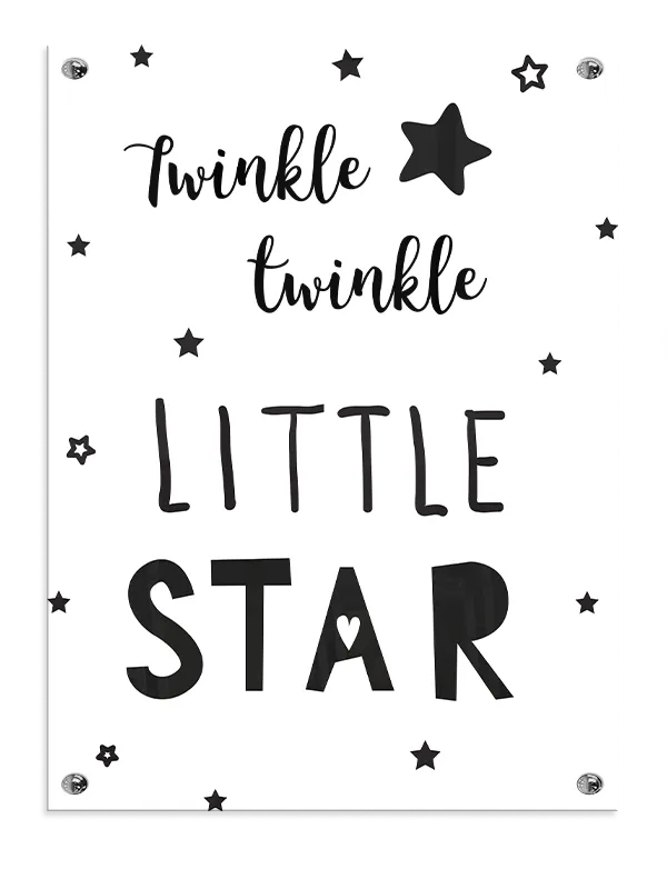 Twinkle Little Star Quote Plakat