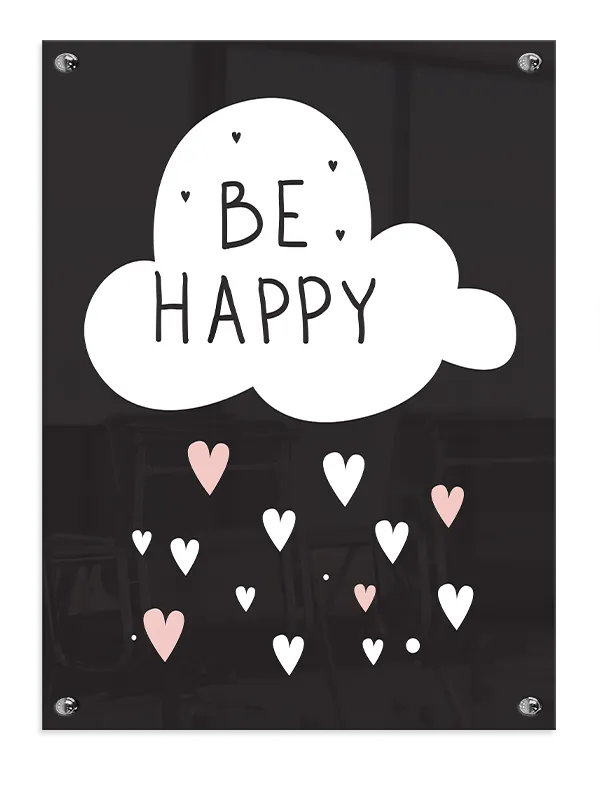 Be Happy Gentle Quote Plakat
