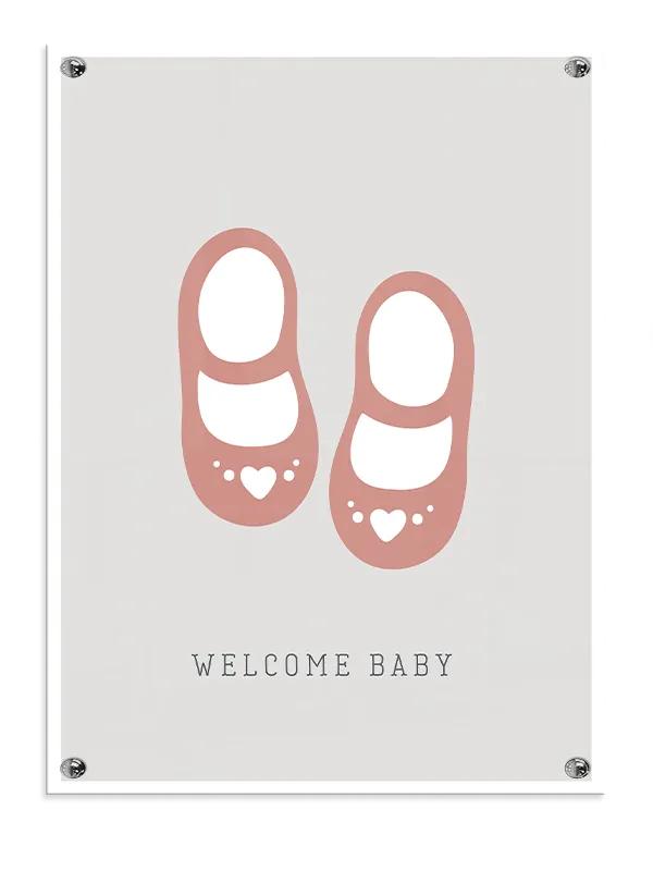 Gentle Baby Shoes Welcome Plakat