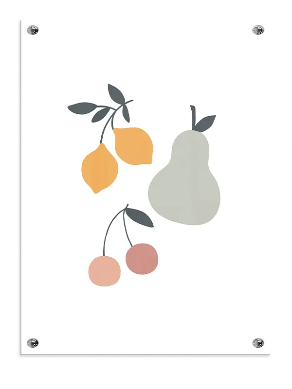 Gentle Fruit Shapes Plakat