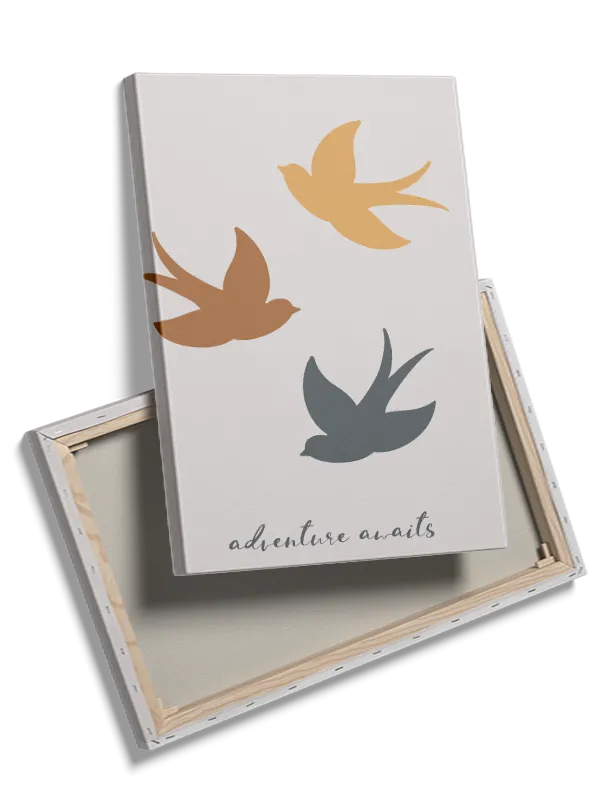 Playful Flying Birds Adventure Plakat