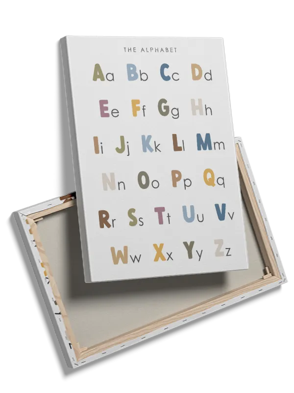 Playful Colorful Alphabet Plakat