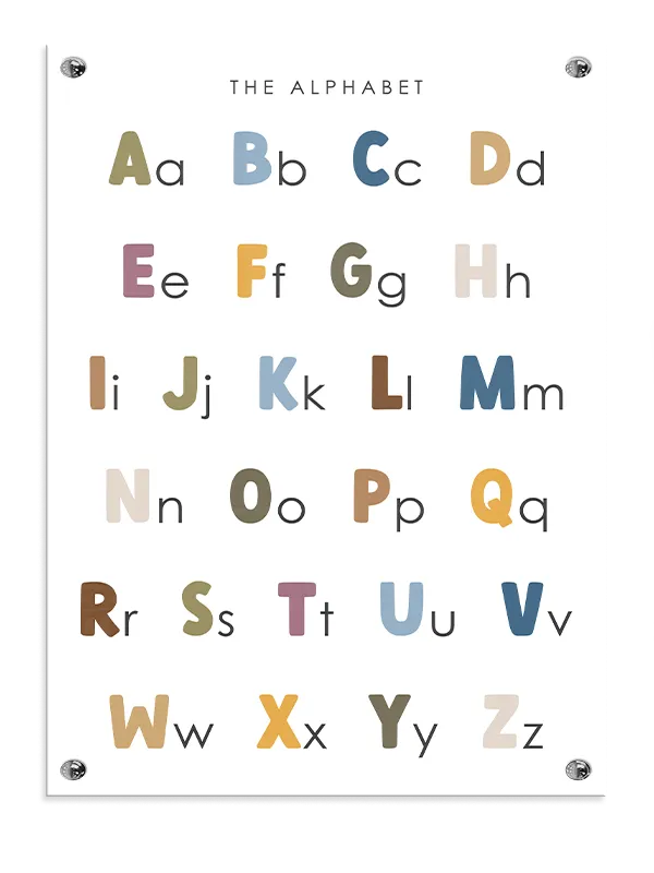 Playful Colorful Alphabet Plakat