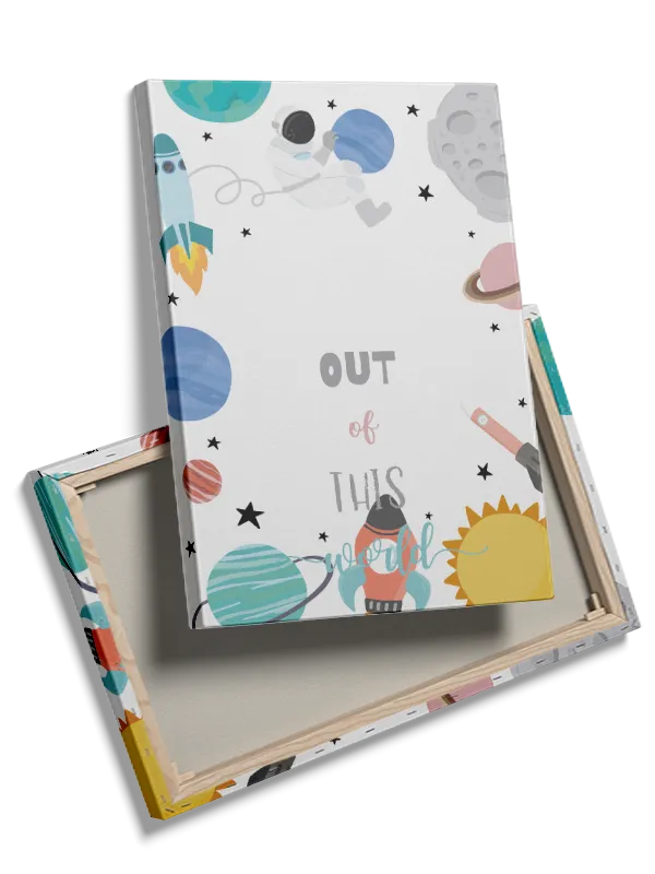 Curious Little Space Explorer Plakat