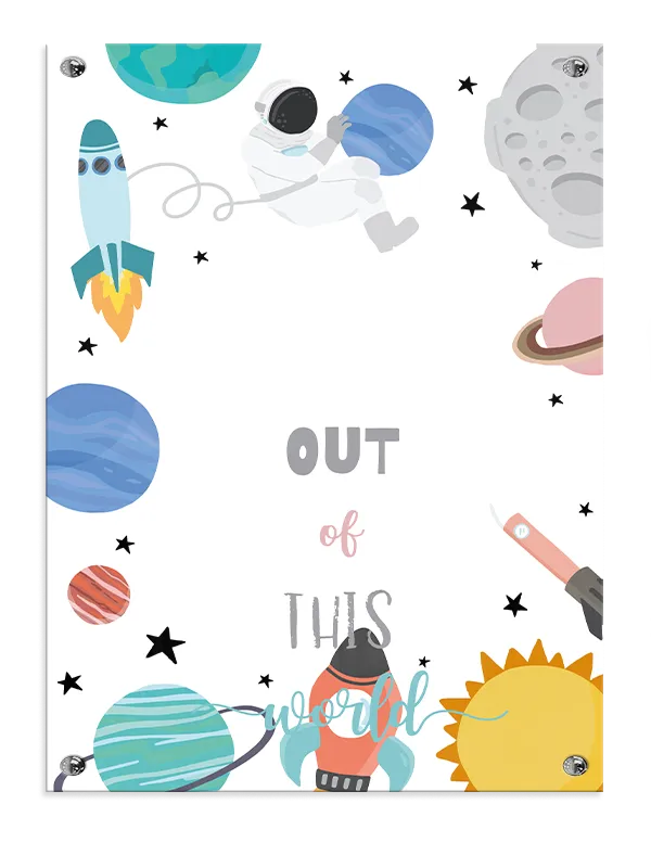 Curious Little Space Explorer Plakat