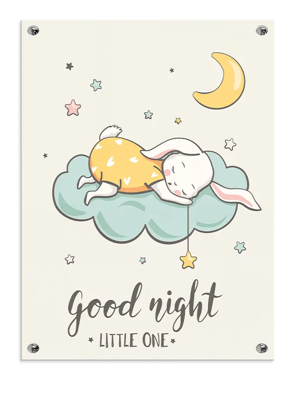 Sleepy Bunny Magical Night Plakat