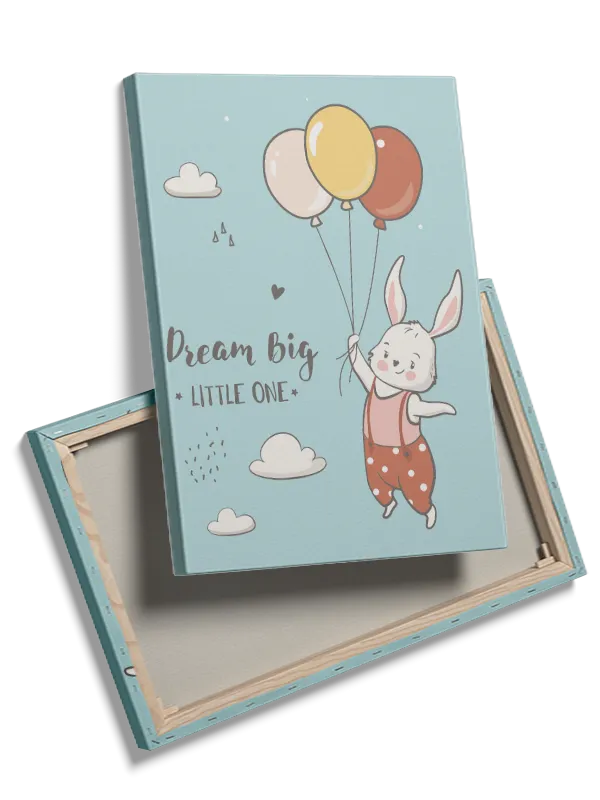 Dreamy Bunny Balloon Adventure Plakat