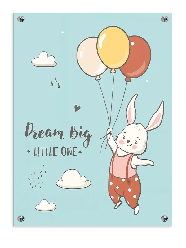 Dreamy Bunny Balloon Adventure Plakat