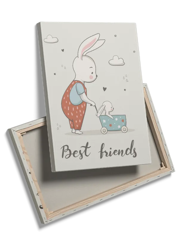 Gentle Bunny Best Friends Plakat