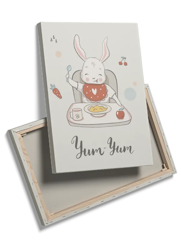 Cozy Bunny Mealtime Plakat