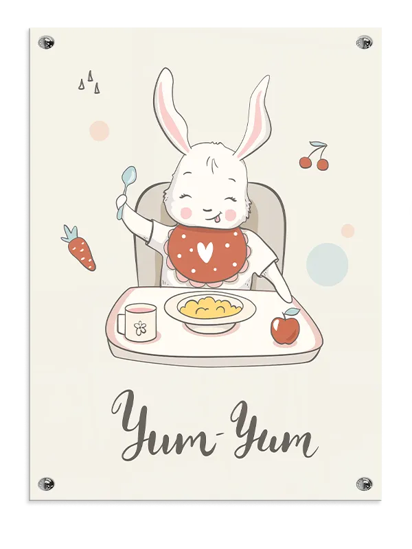 Cozy Bunny Mealtime Plakat