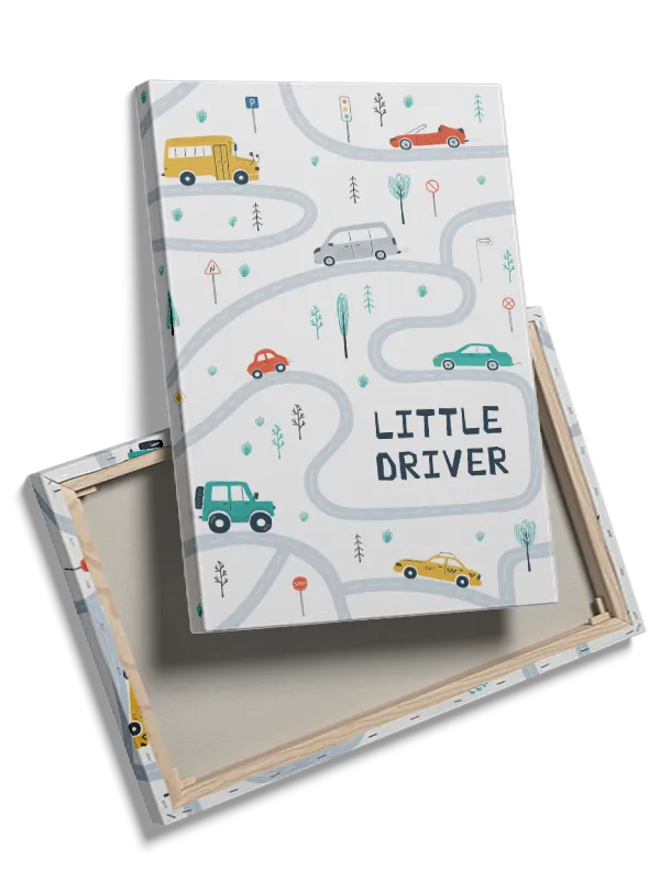 Playful Little Driver Cars Plakat