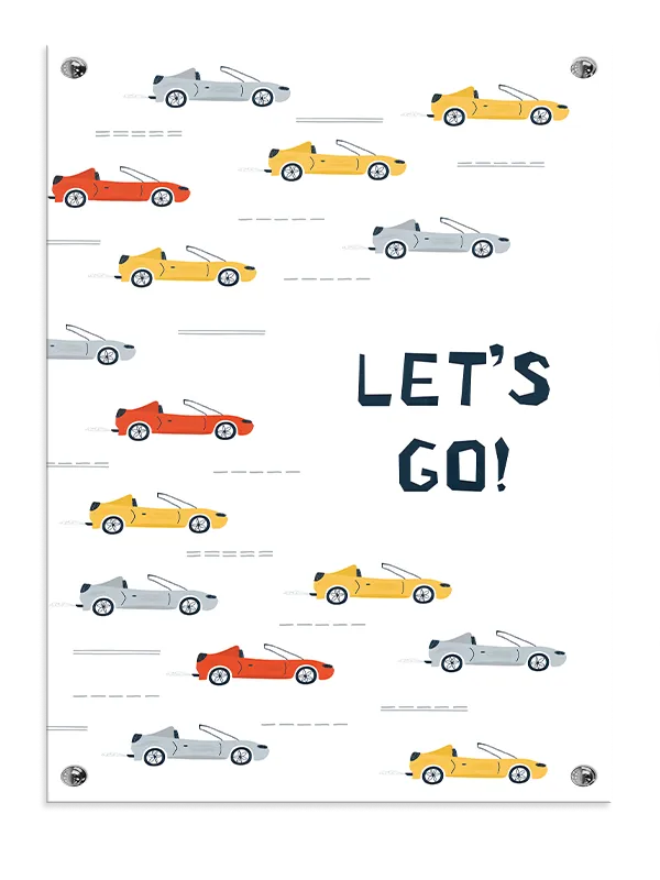 Playful Racing Sports Cars Plakat