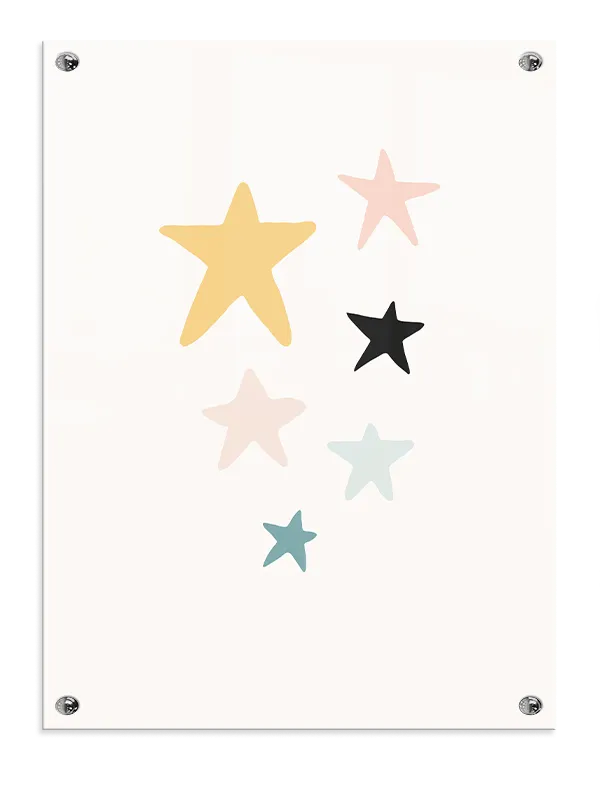 Gentle Star Shapes Plakat