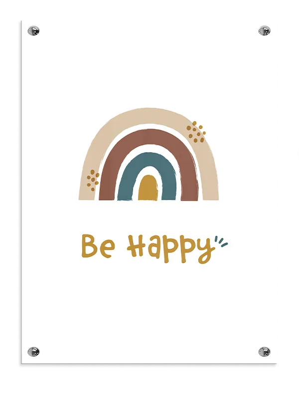 Happy Rainbow Positive Quote Plakat
