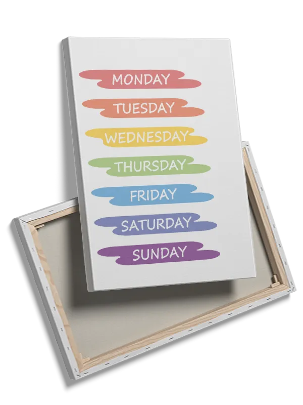 Playful Days Of Week Plakat
