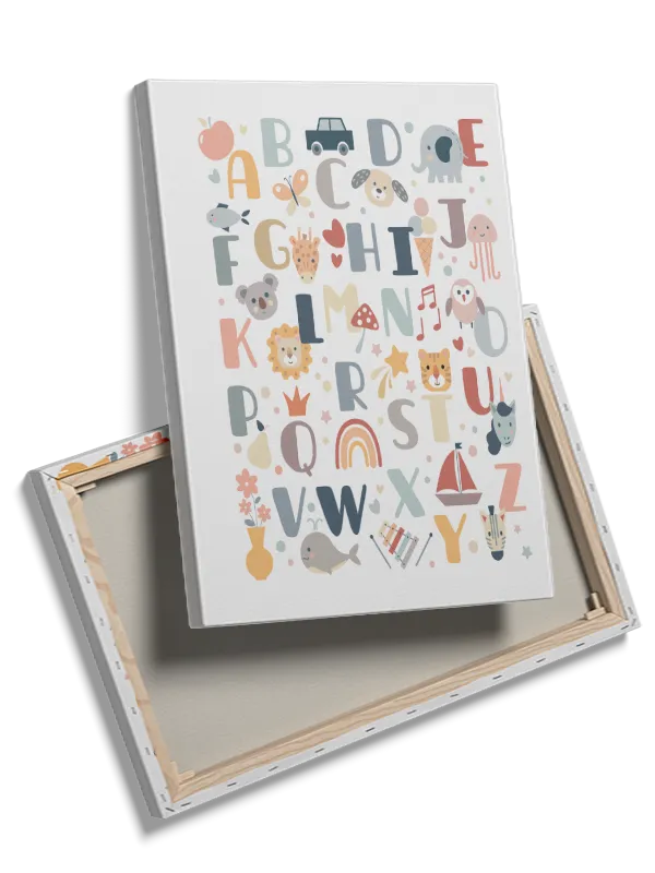 Playful Animal Alphabet Plakat