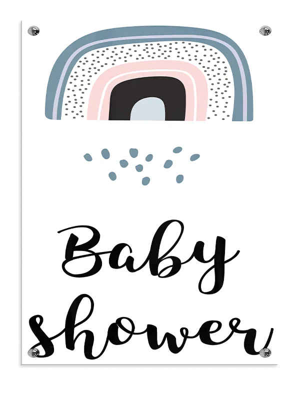 Gentle Pastel Rainbow Plakat