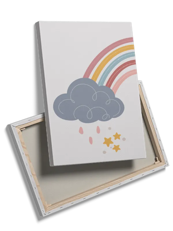 Gentle Rainbow And Cloud Plakat