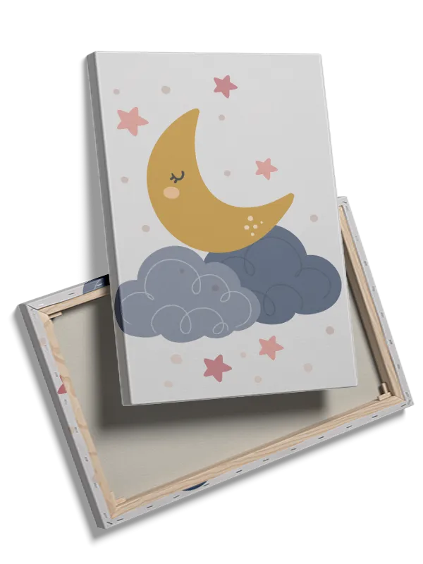 Dreamy Moon And Stars Plakat