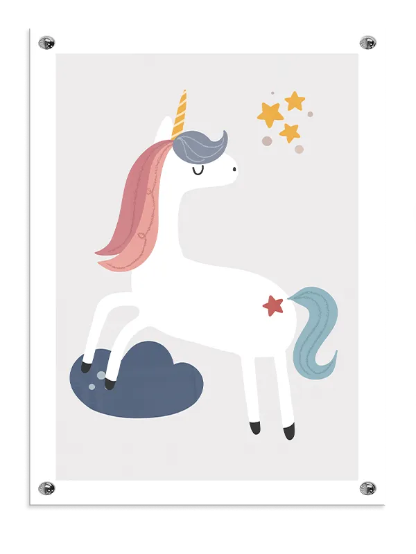 Dreamy Unicorn Magical Stars Plakat