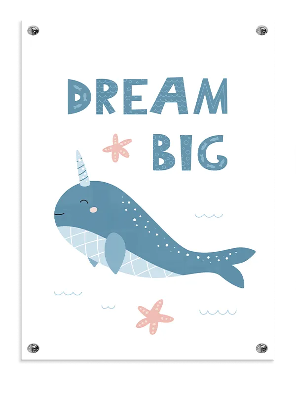 Dreamy Narwhal Ocean Adventure Plakat