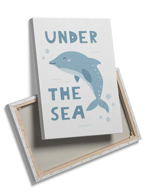 Gentle Dolphin Underwater Plakat