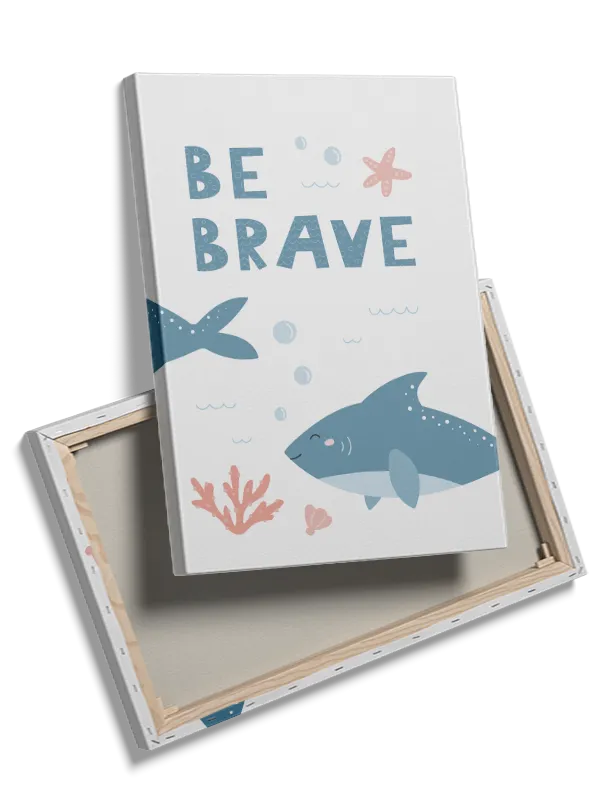 Be Brave Ocean Friends Plakat
