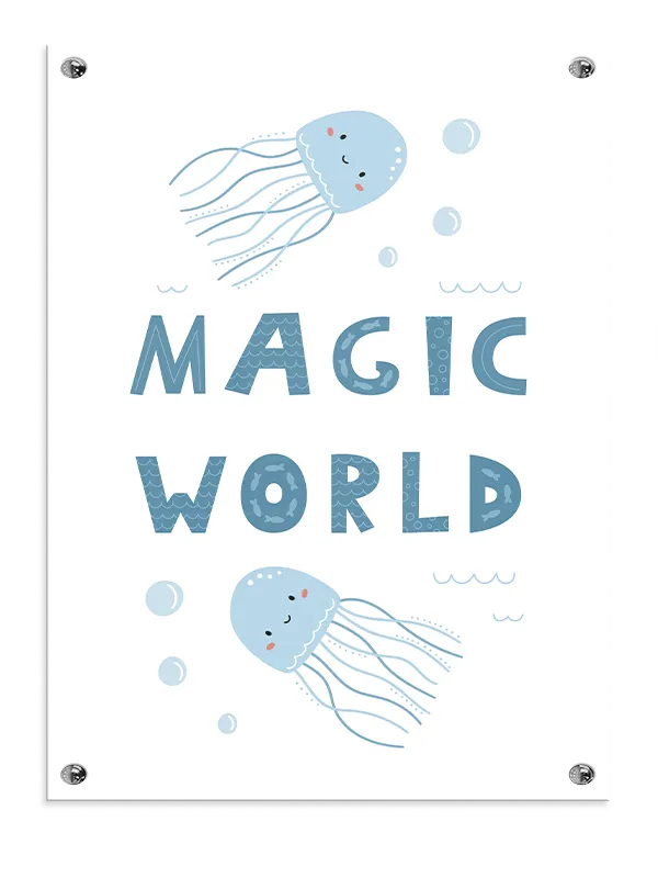Magical Ocean Jellyfish Plakat