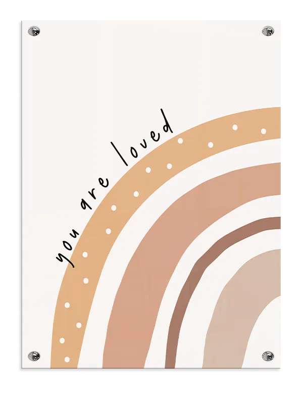 Gentle You Are Loved Rainbow Plakat