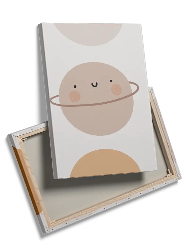 Cozy Smiling Planet Plakat