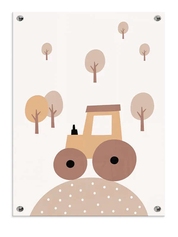 Cozy Tractor Adventure Plakat