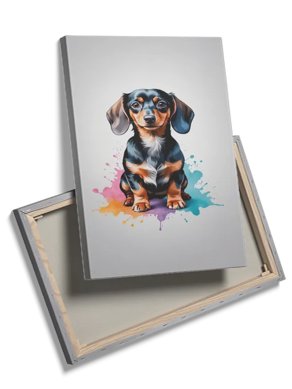 Playful Dachshund Puppy Plakat