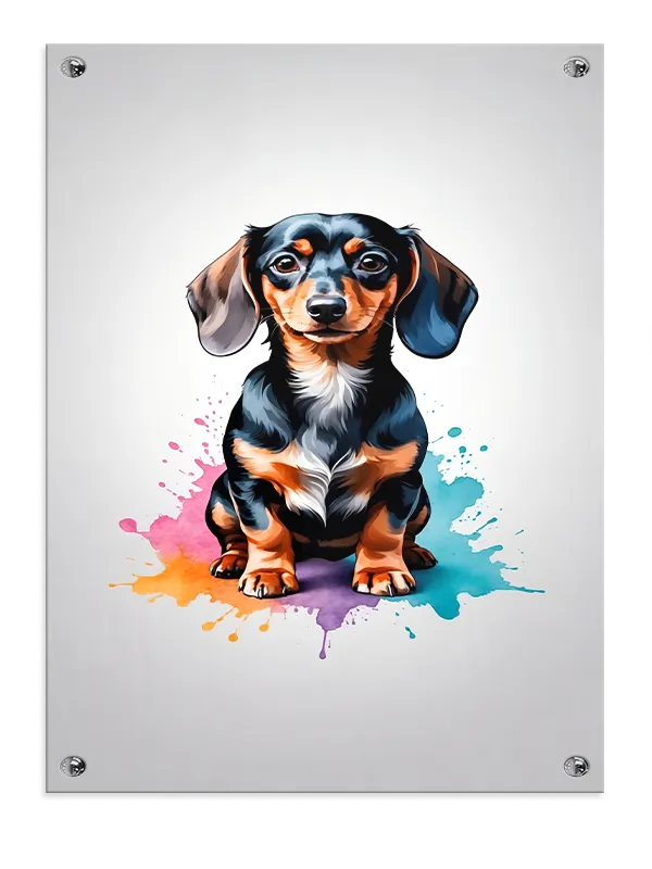Playful Dachshund Puppy Plakat