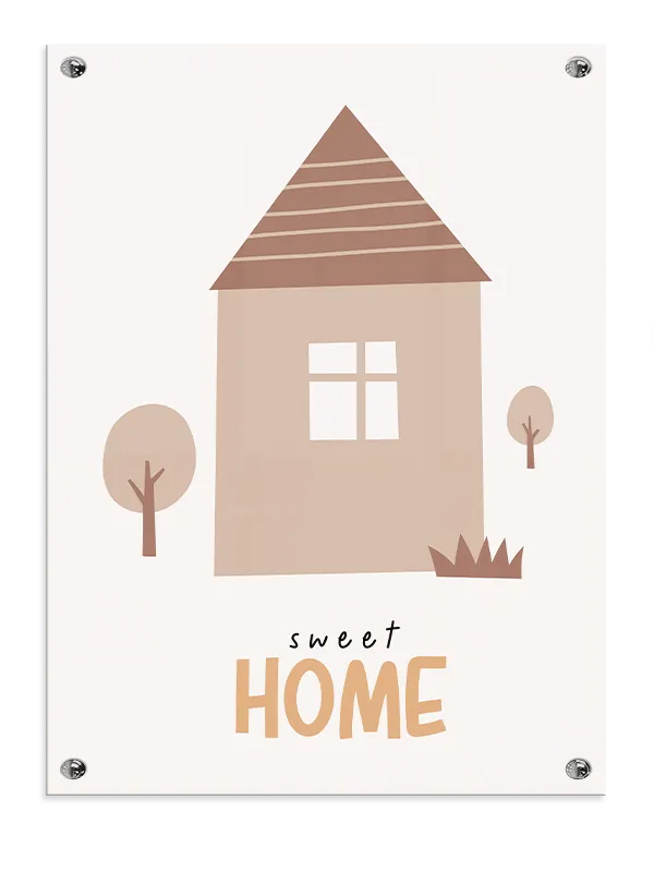 Cozy Sweet Home Quote Plakat