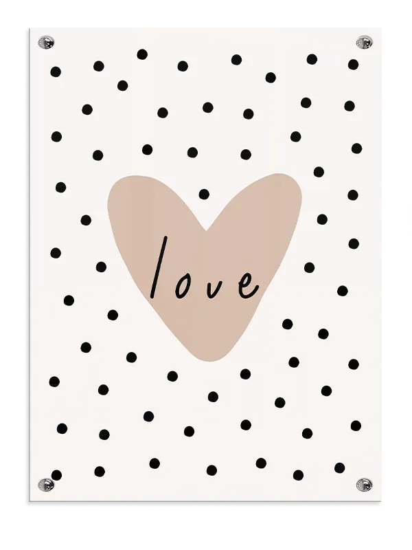 Gentle Love Heart Quote Plakat