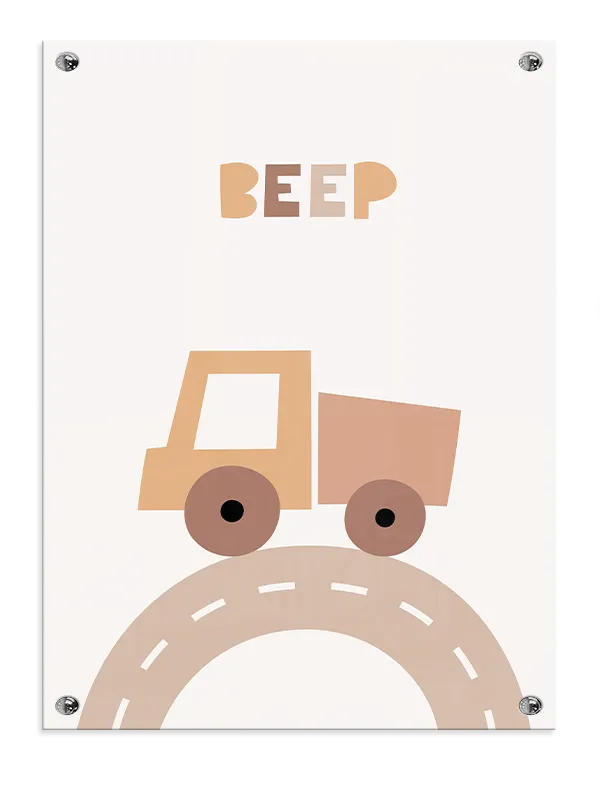 Cozy Little Dump Truck Plakat