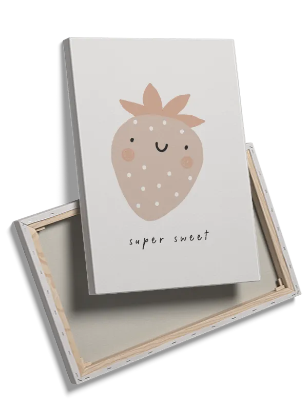 Gentle Smiling Strawberry Plakat