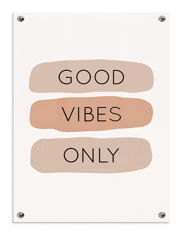 Happy Good Vibes Quote Plakat
