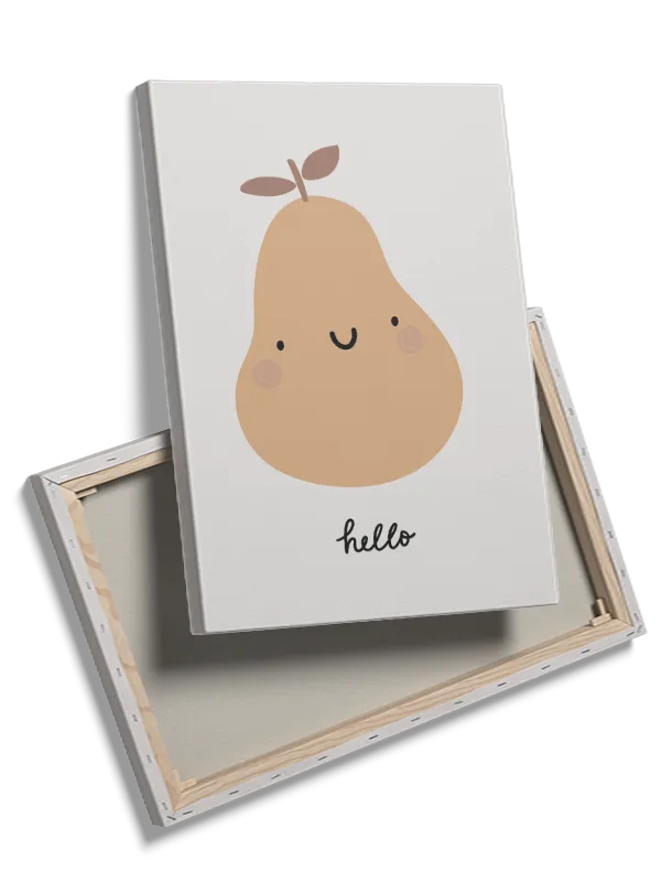 Happy Little Pear Character Plakat