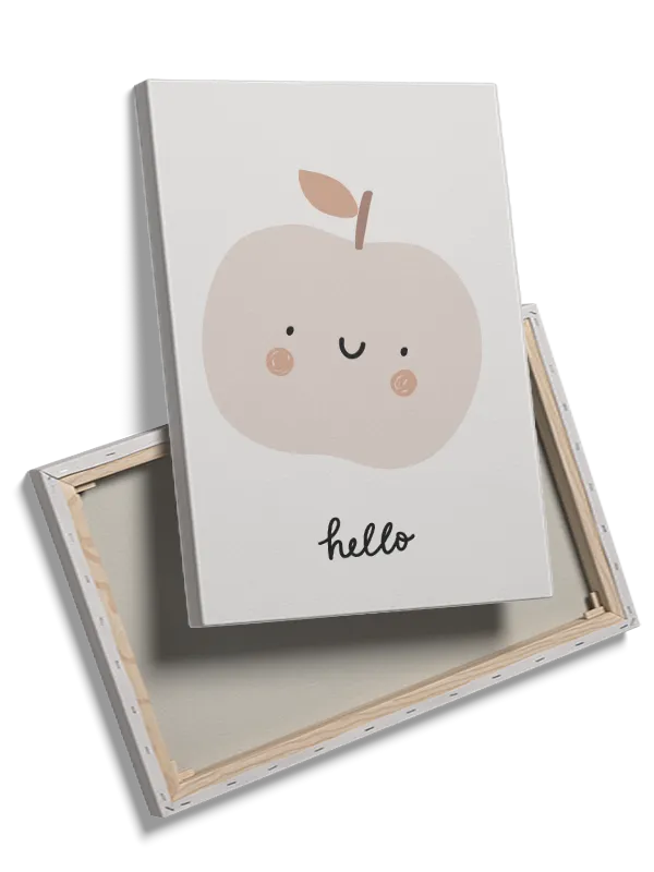 Gentle Smiling Apple Plakat