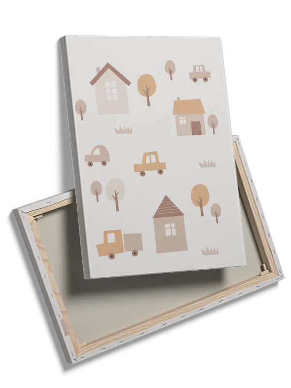 Gentle Cozy Cars And Homes Plakat