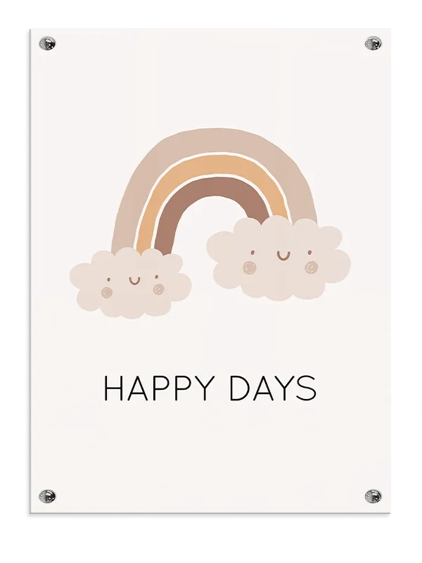 Happy Days Cozy Rainbow Plakat