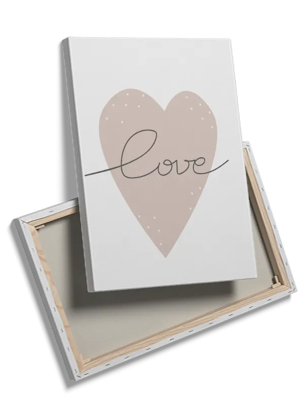 Gentle Love Heart Quote Kids Room Plakat