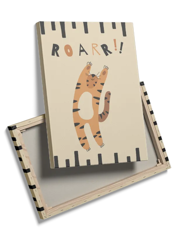 Playful Tiger Roar Plakat