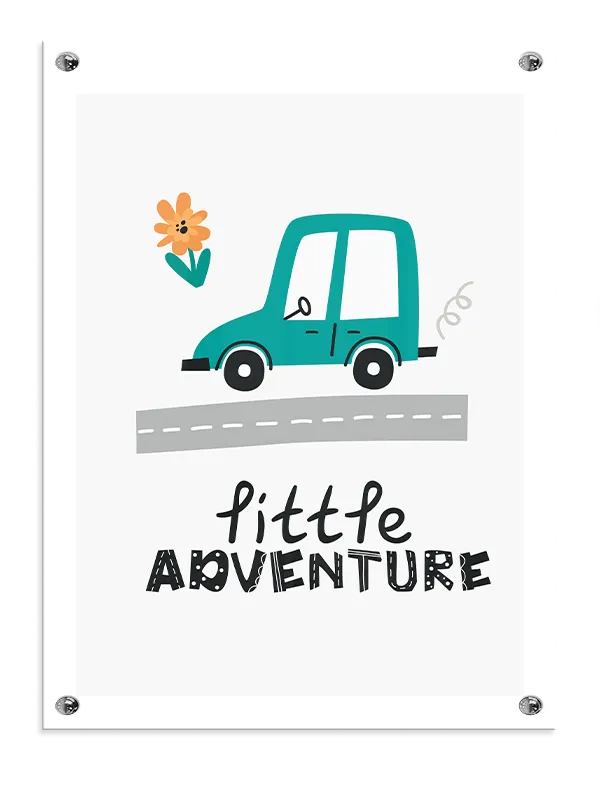 Playful Little Car Adventure Plakat